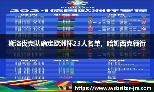 斯洛伐克队确定欧洲杯23人名单，哈姆西克领衔